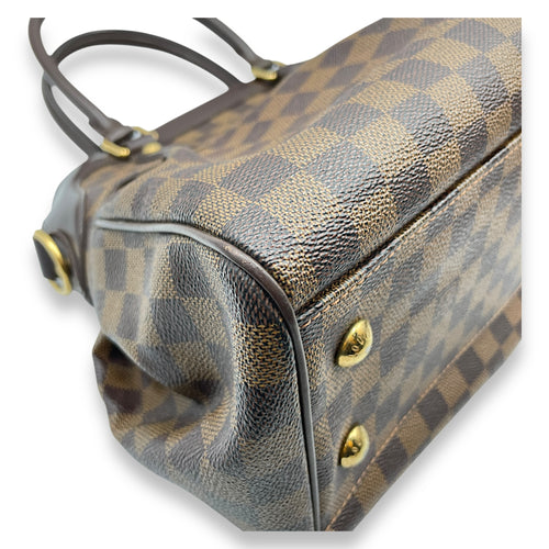 Trevi Damier PM Brown Shoulder bag in Canvas, Gold hardware
