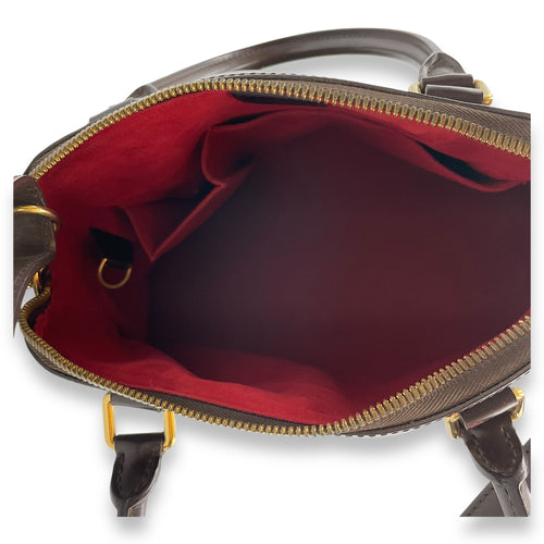 Trevi Damier PM Brown Shoulder bag in Canvas, Gold hardware