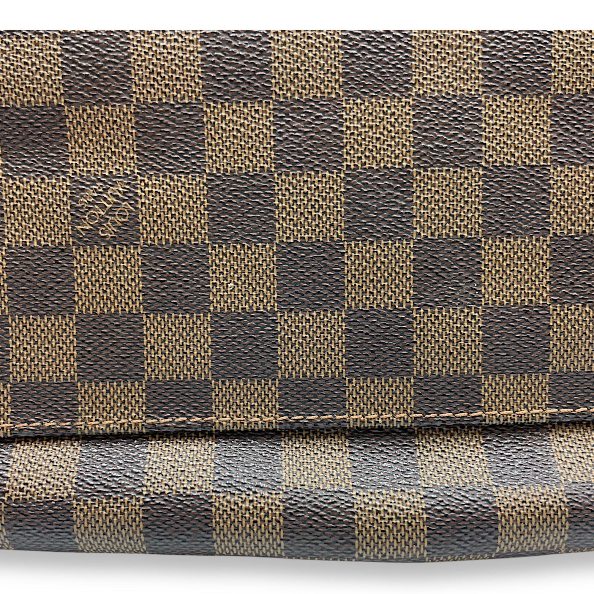 Trevi Damier PM Brown Shoulder bag in Canvas, Gold hardware
