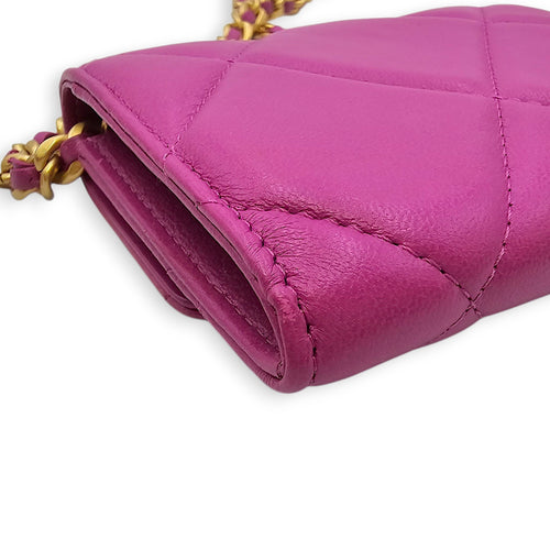 C19 Mini Pink Purse in Lambskin, Tri-tone hardware hardware