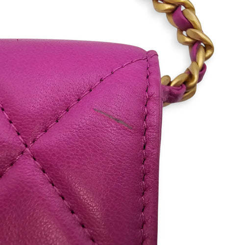 C19 Mini Pink Purse in Lambskin, Tri-tone hardware hardware