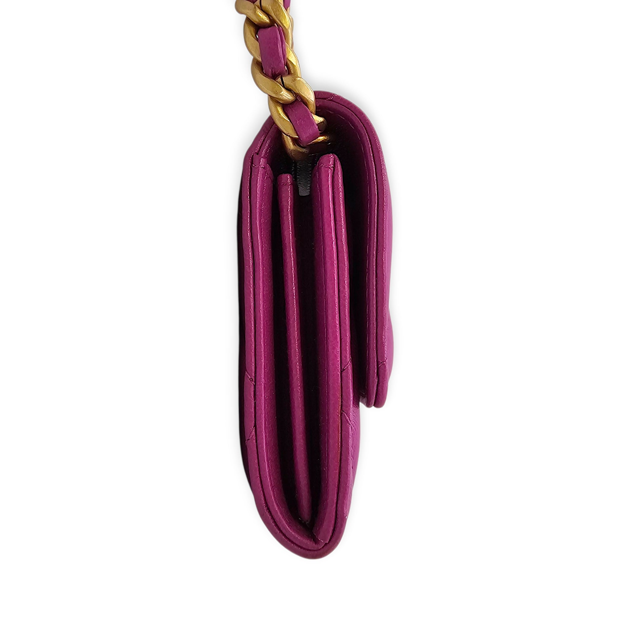 C19 Mini Pink Purse in Lambskin, Tri-tone hardware hardware