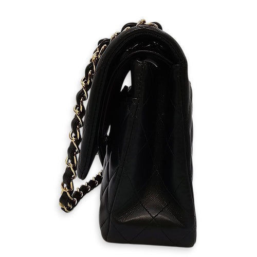 Quilted CC Classic Flap (DF) Medium Black Shoulder Bag in Lambskin Gold hardware CL2508-15168 11