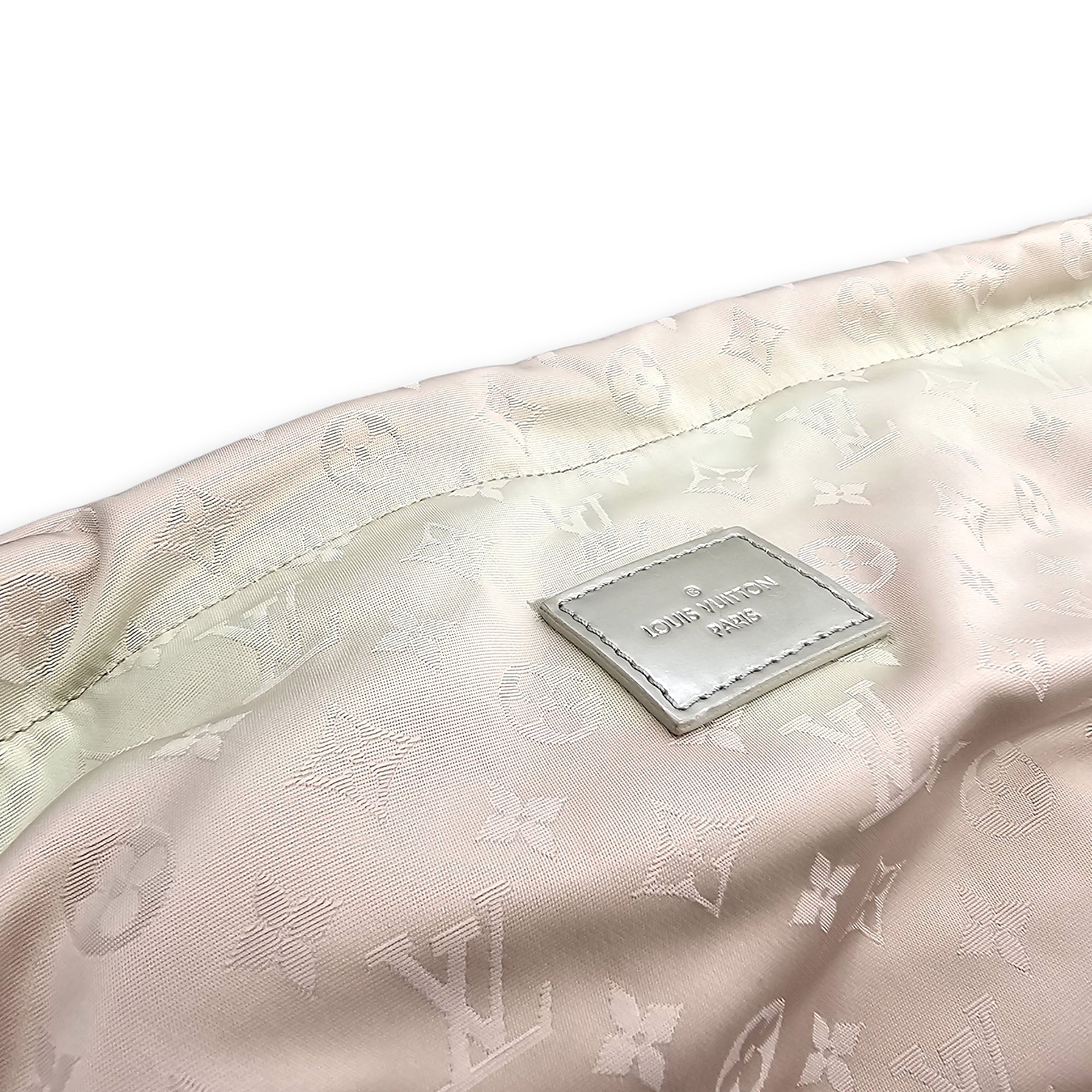 Jelly Shopping Bag MM Grey Top Handle Bag in Metallic Calf
