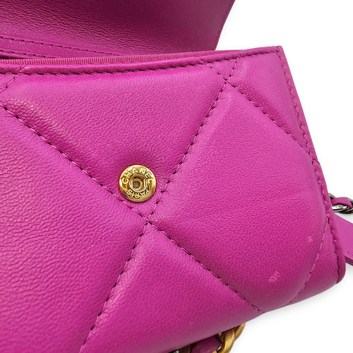 C19 Mini Pink Purse in Lambskin, Tri-tone hardware hardware