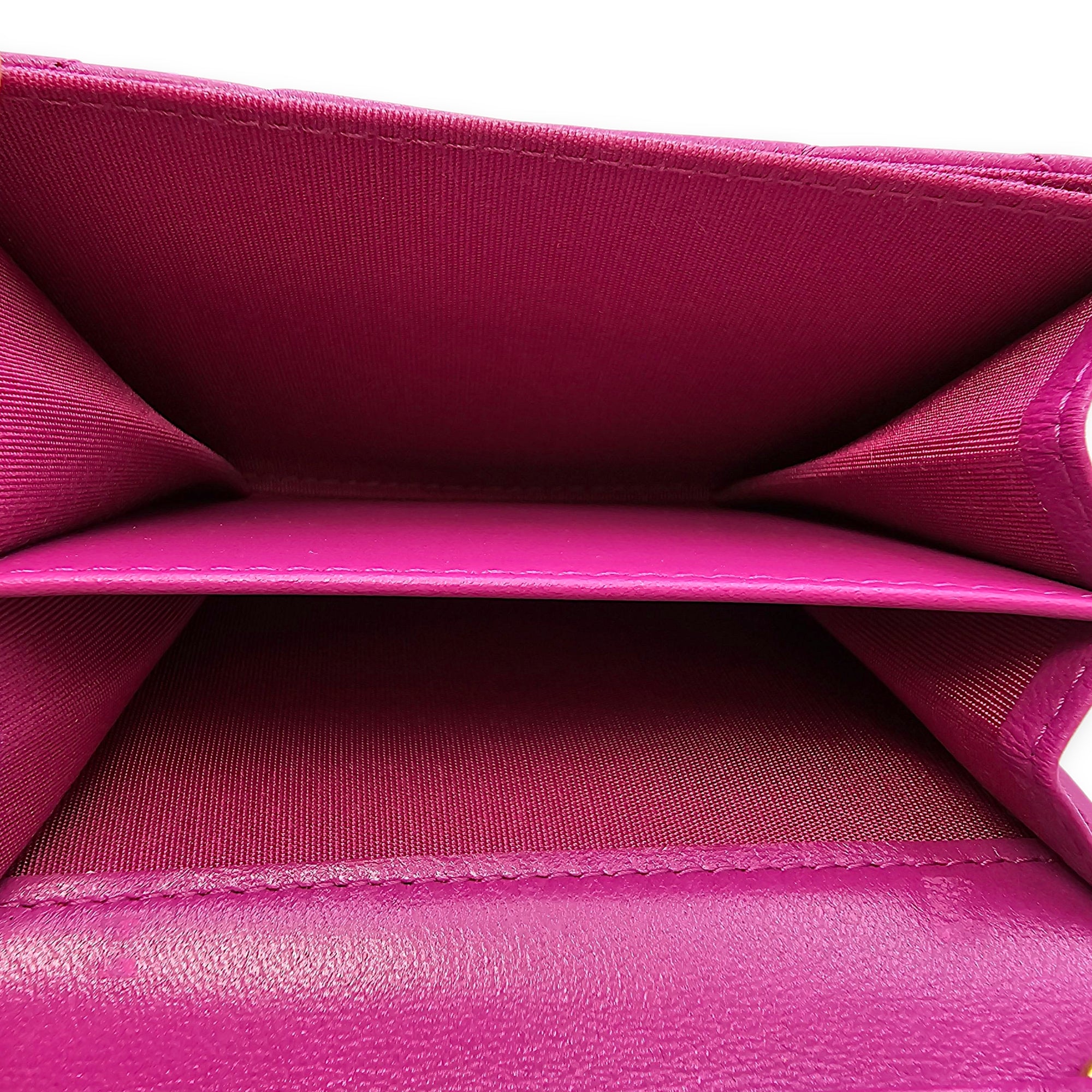 C19 Mini Pink Purse in Lambskin, Tri-tone hardware hardware