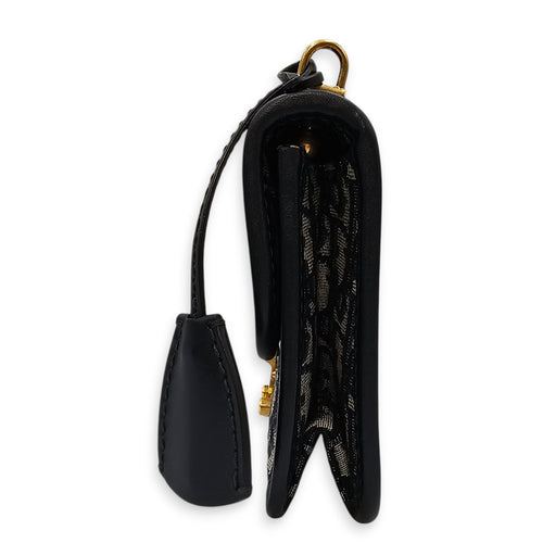 Dior Addict Oblique Monogram Flap Blue Shoulder Bag in Canvas, Gold hardware