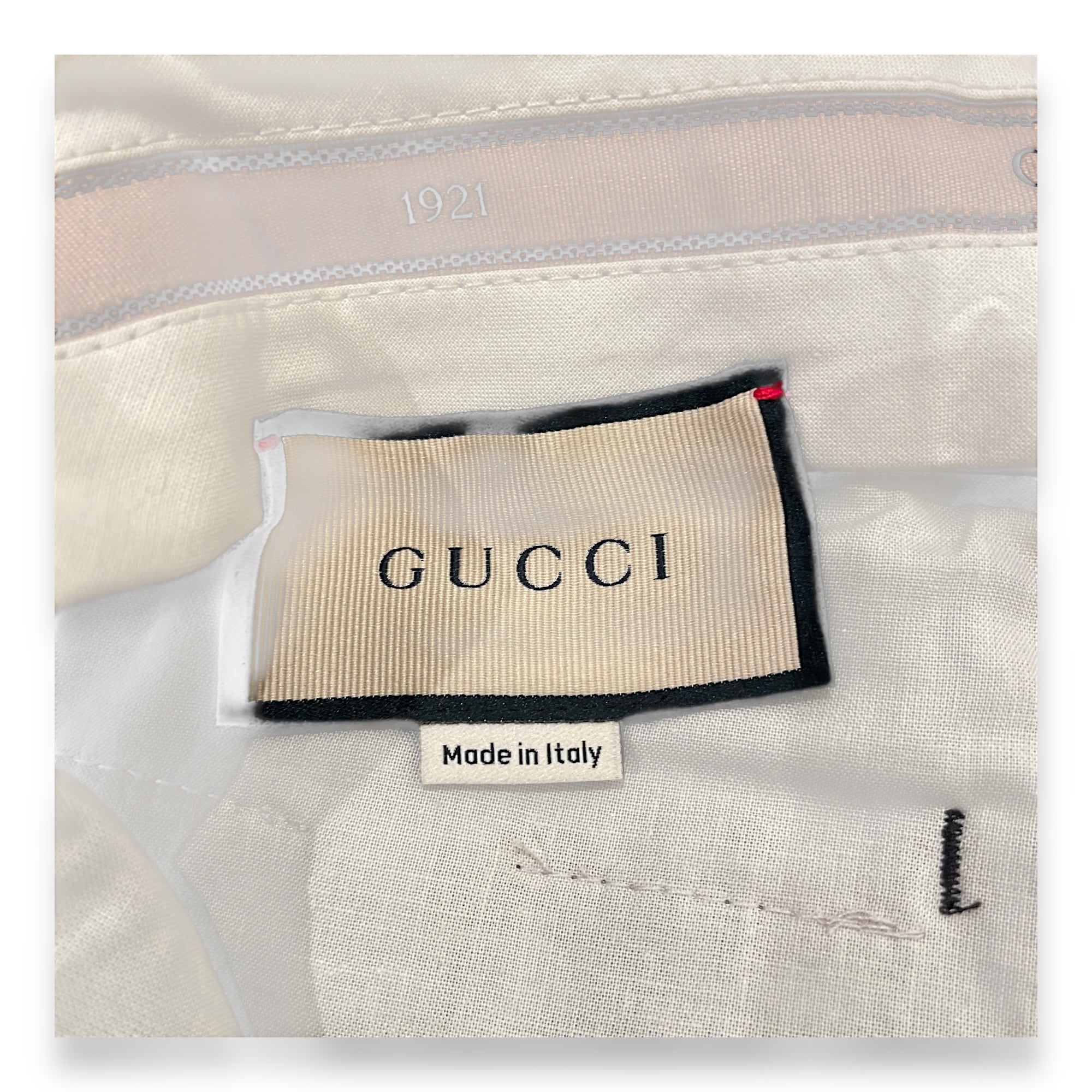 GG Logo All Over Pants 38 Black Ready-To-Wear in Cotton/Polyester