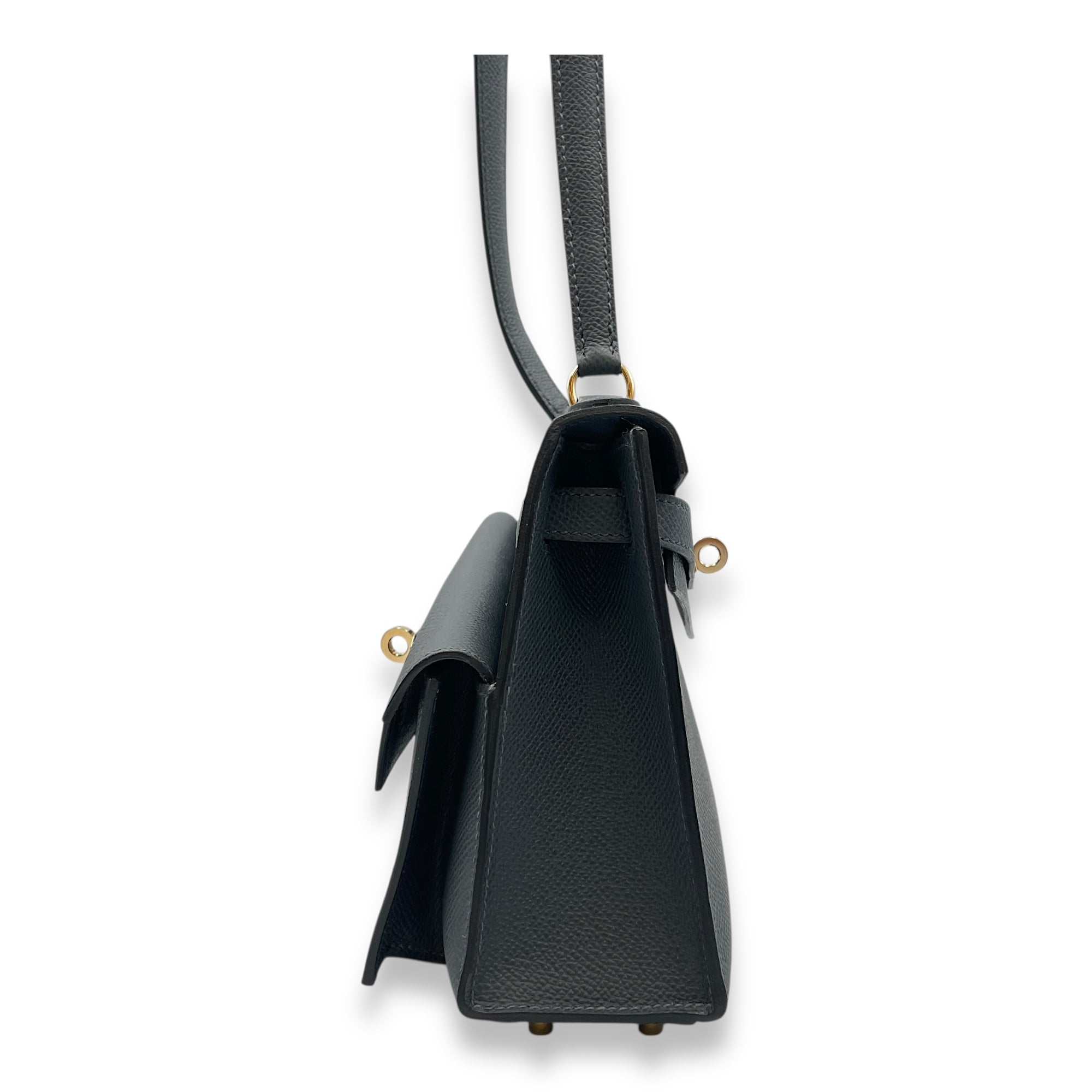 Kelly Desordre 20 Gris Misty in Epsom, Permabrass hardware