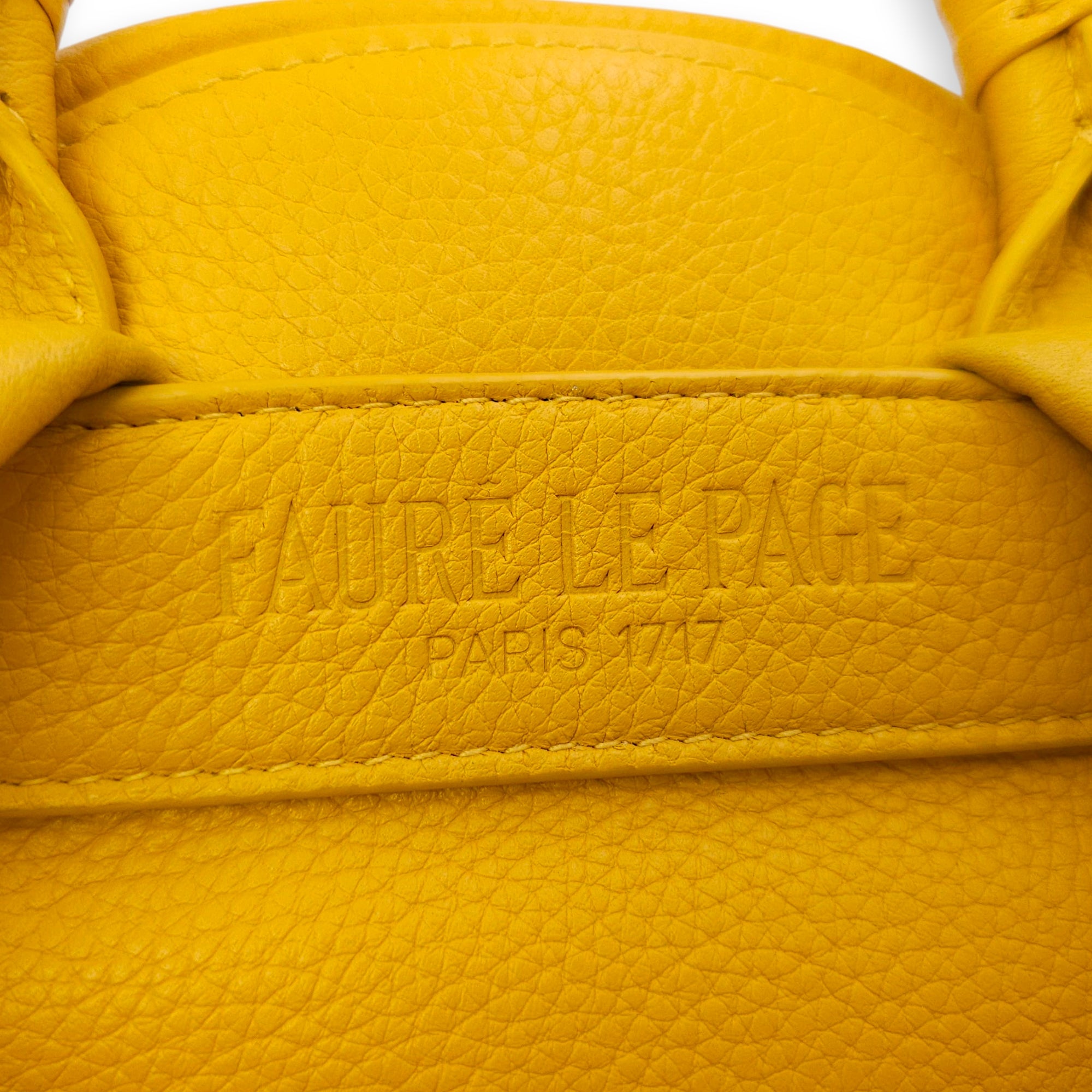 Monogram Back Up 21 Yellow Backpack in Calfskin, Gold hardware
