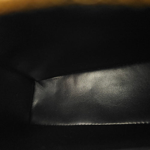 LP Extra Pocket 19 Black Shoulder Bag in Lizard, Gold hardware