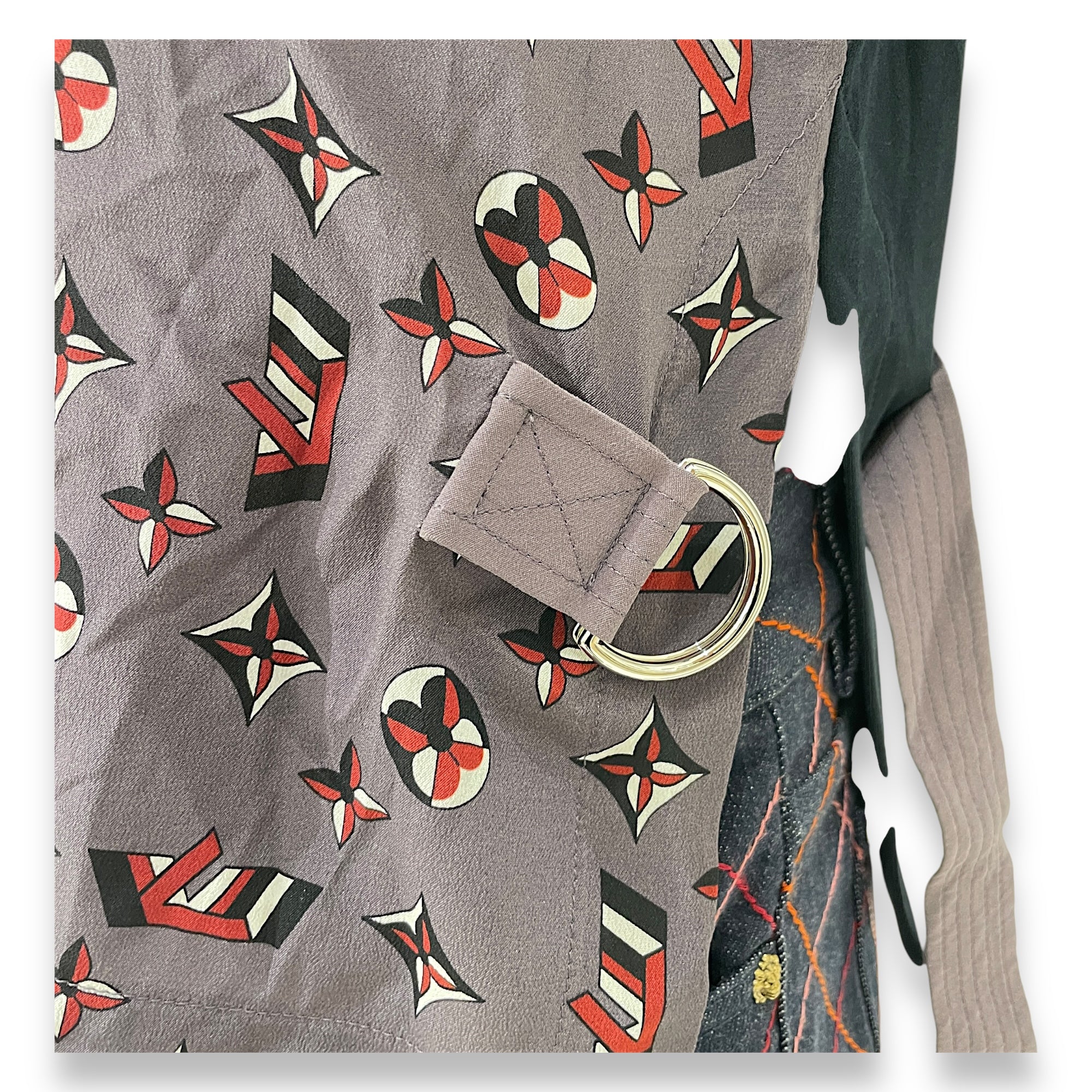 LV Colour Block Logo T shirt XS Black Ready-To-Wear in Silk/cotton