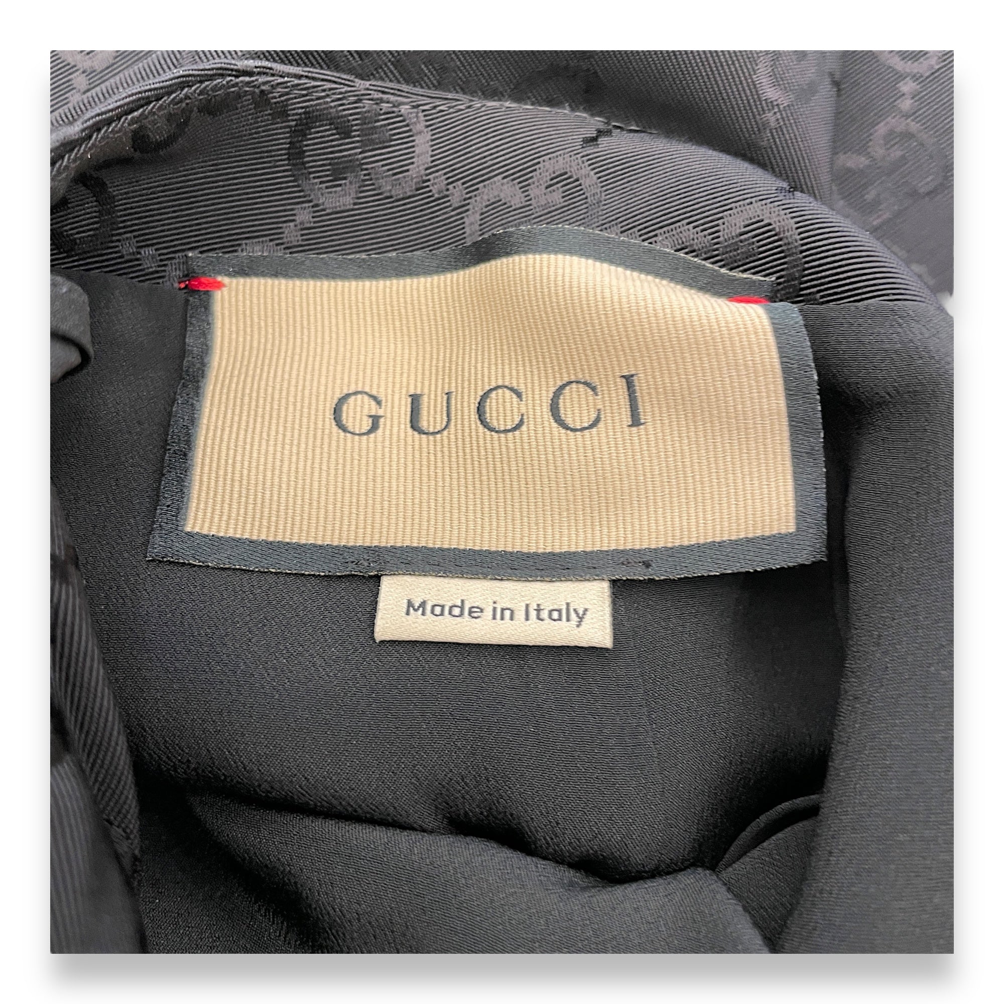 GG Logo All Over Long Skirt 38 Black Ready-To-Wear in Cotton/Viscose