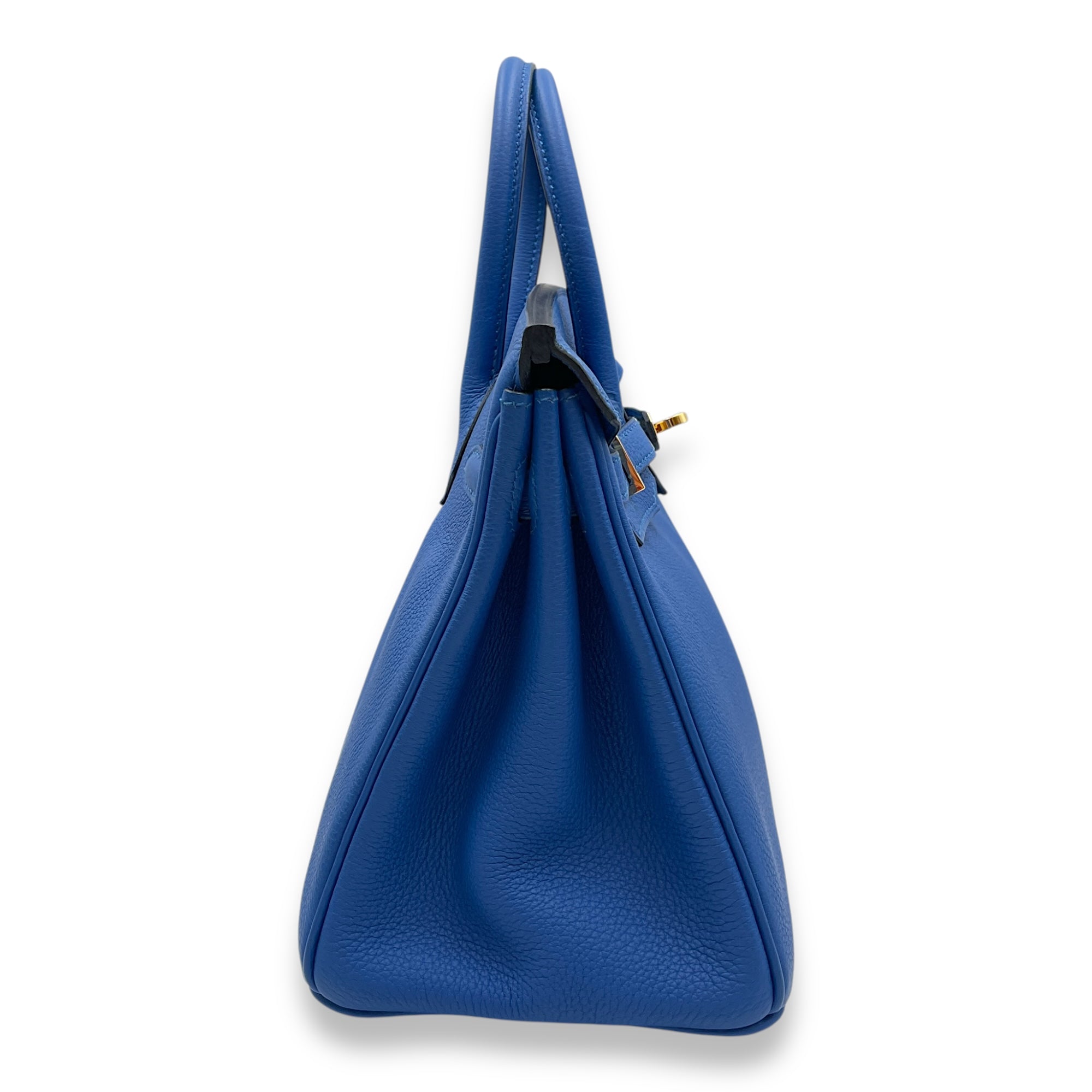 Birkin 25 Blue Zellige in Togo, Gold hardware
