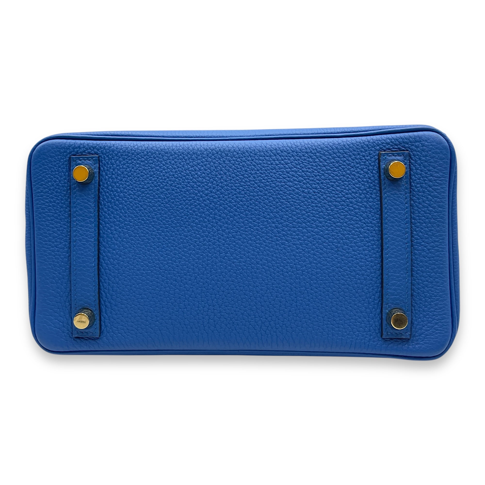 Birkin 25 Blue Zellige in Togo, Gold hardware