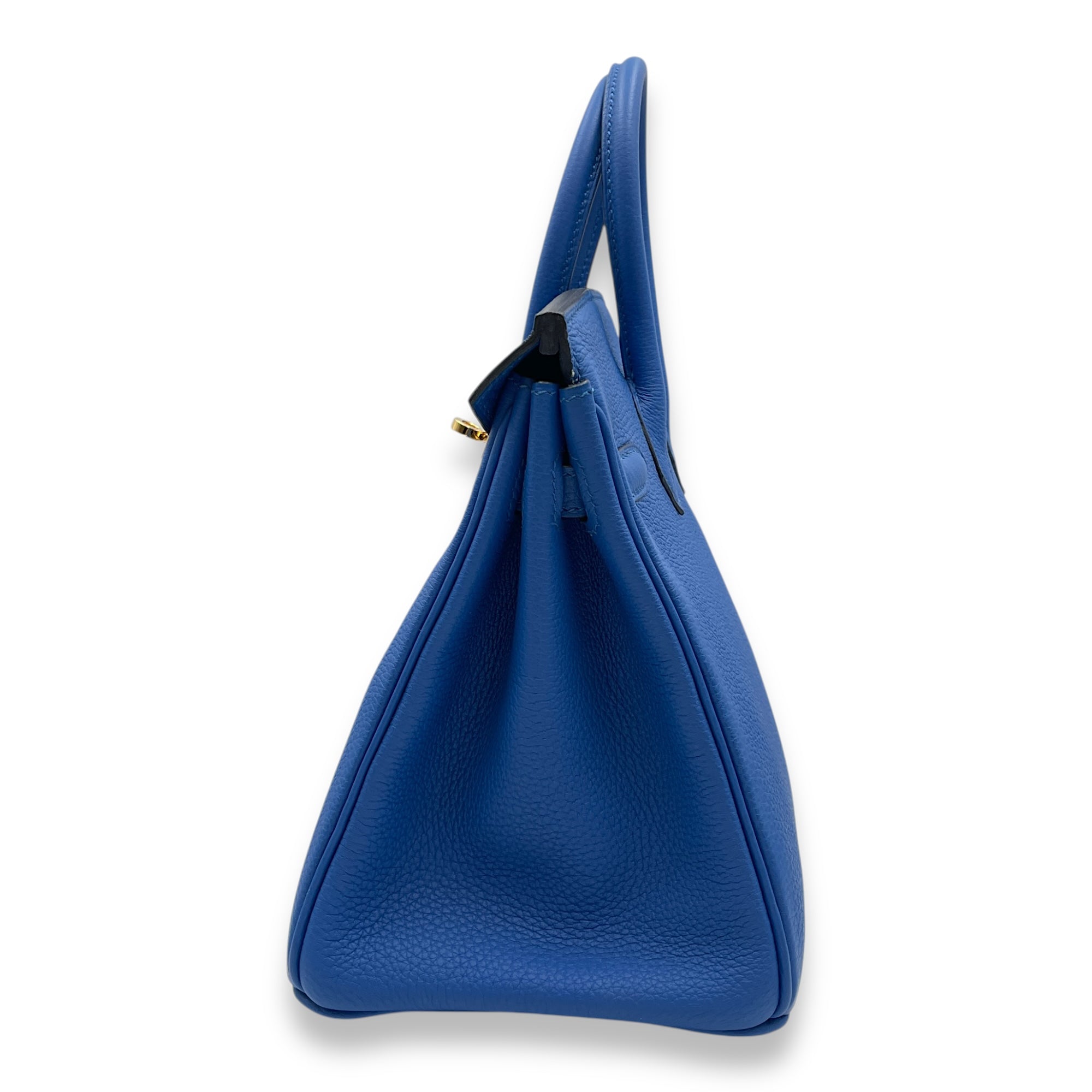 Birkin 25 Blue Zellige in Togo, Gold hardware