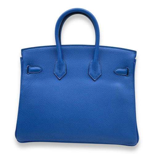 Birkin 25 Blue Zellige in Togo, Gold hardware