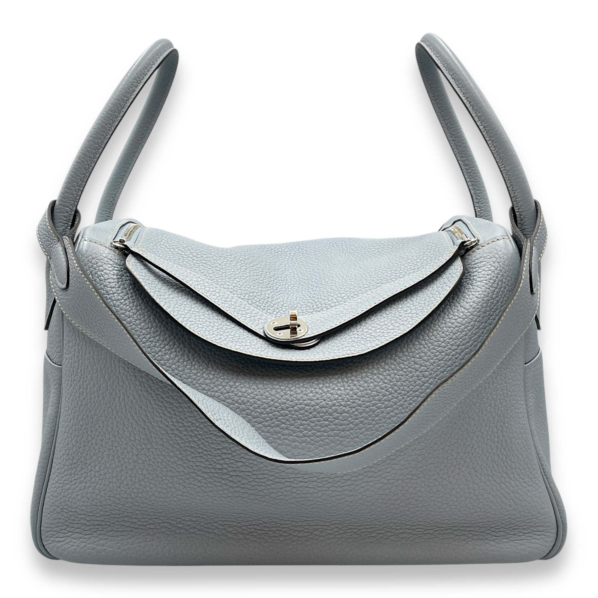Lindy 34 Blue Lin in Clemence Palladium hardware CL2508-15065 6