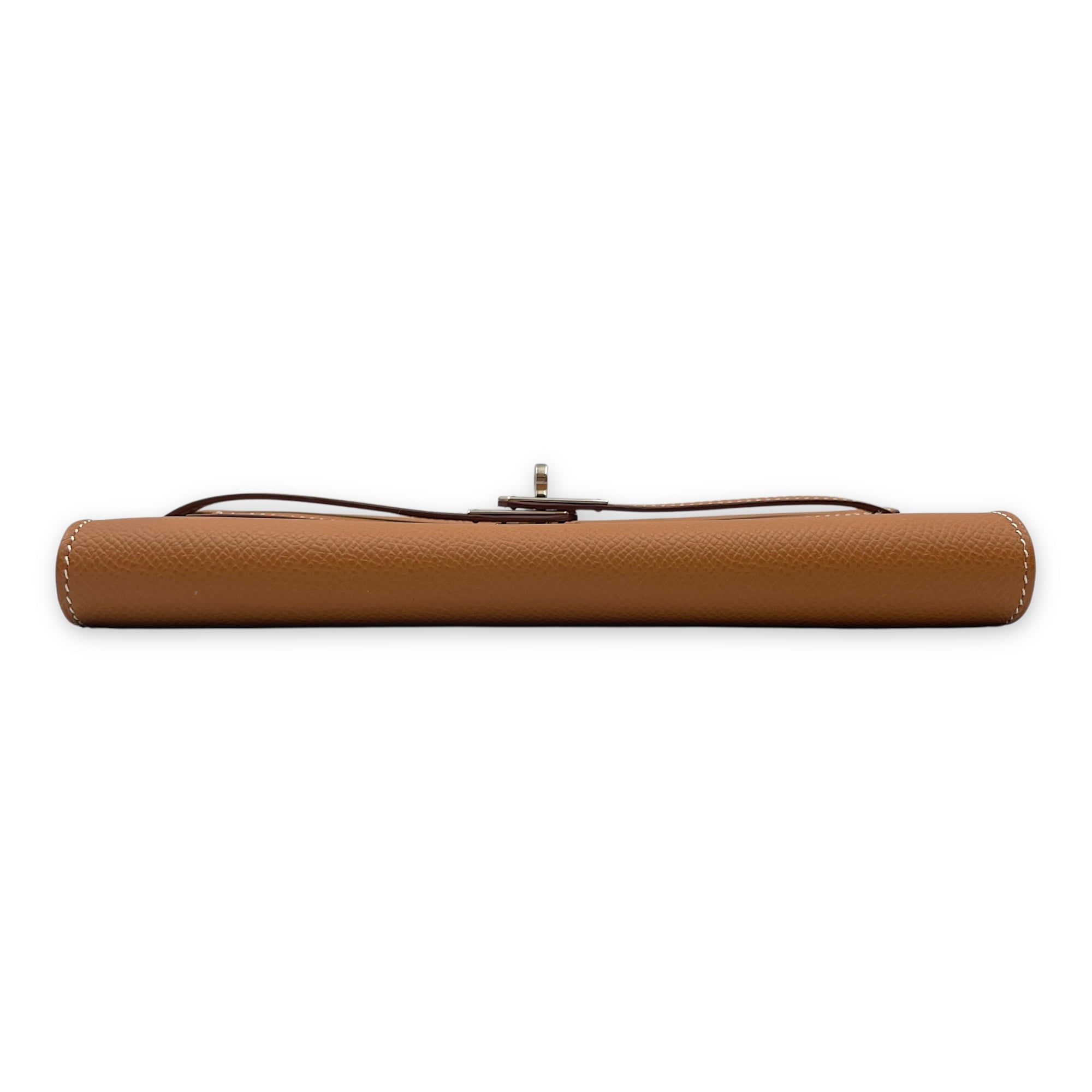 Kelly Gold Wallet in Epsom, Palladium hardware