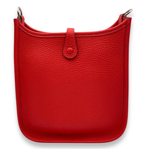 Evelyne Mini Rouge Tomate/Rouge Pivoine in Clemence, Palladium hardware