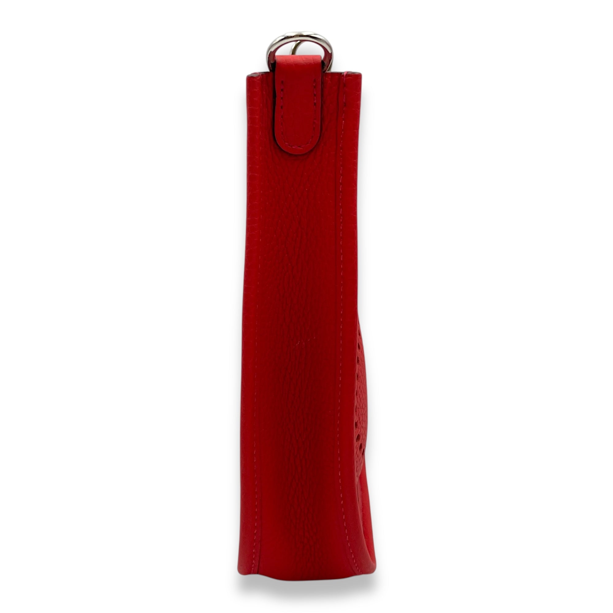 Evelyne Mini Rouge Tomate/Rouge Pivoine in Clemence, Palladium hardware