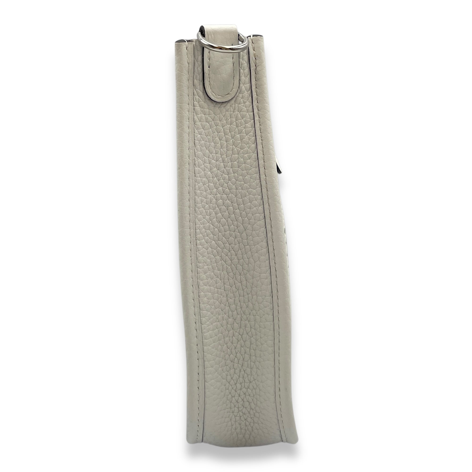 Evelyne Mini White in Clemence, Palladium hardware