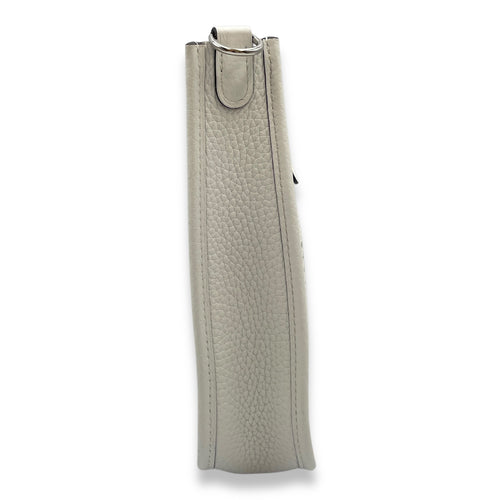 Evelyne Mini White in Clemence, Palladium hardware