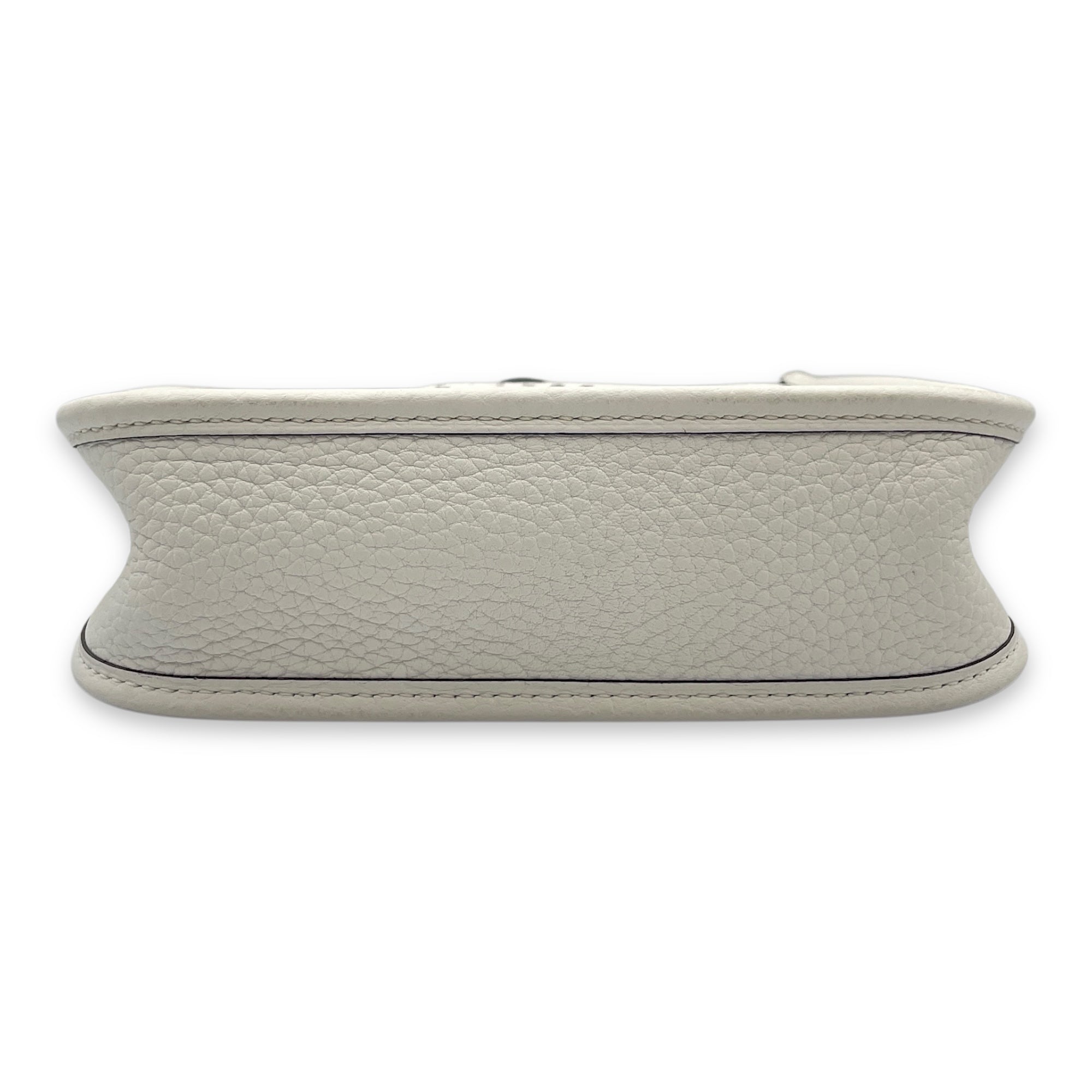 Evelyne Mini White in Clemence, Palladium hardware