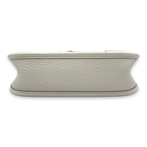 Evelyne Mini White in Clemence, Palladium hardware