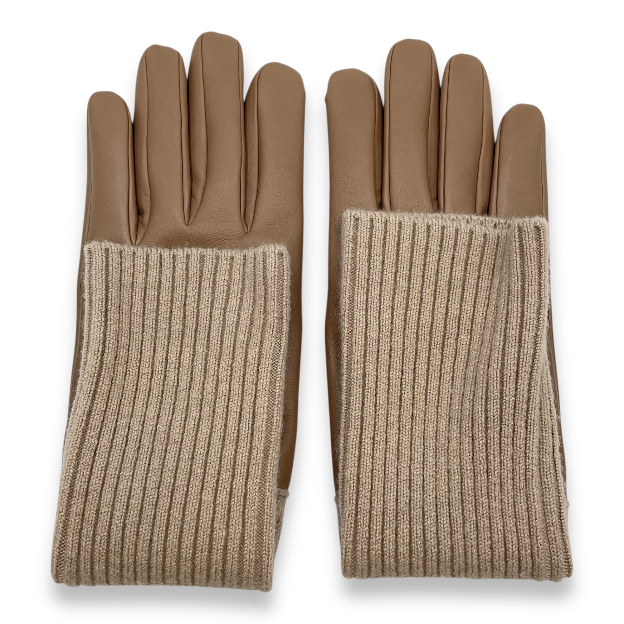 Jeanne Size: 8 Etoupe Gloves in Lambskin