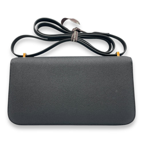 Constance Elan Black in Epsom, Rose Gold hardware