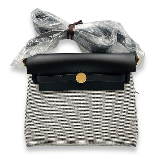 Herbag 20 Black in Vache Hunter/Toile H, Gold hardware