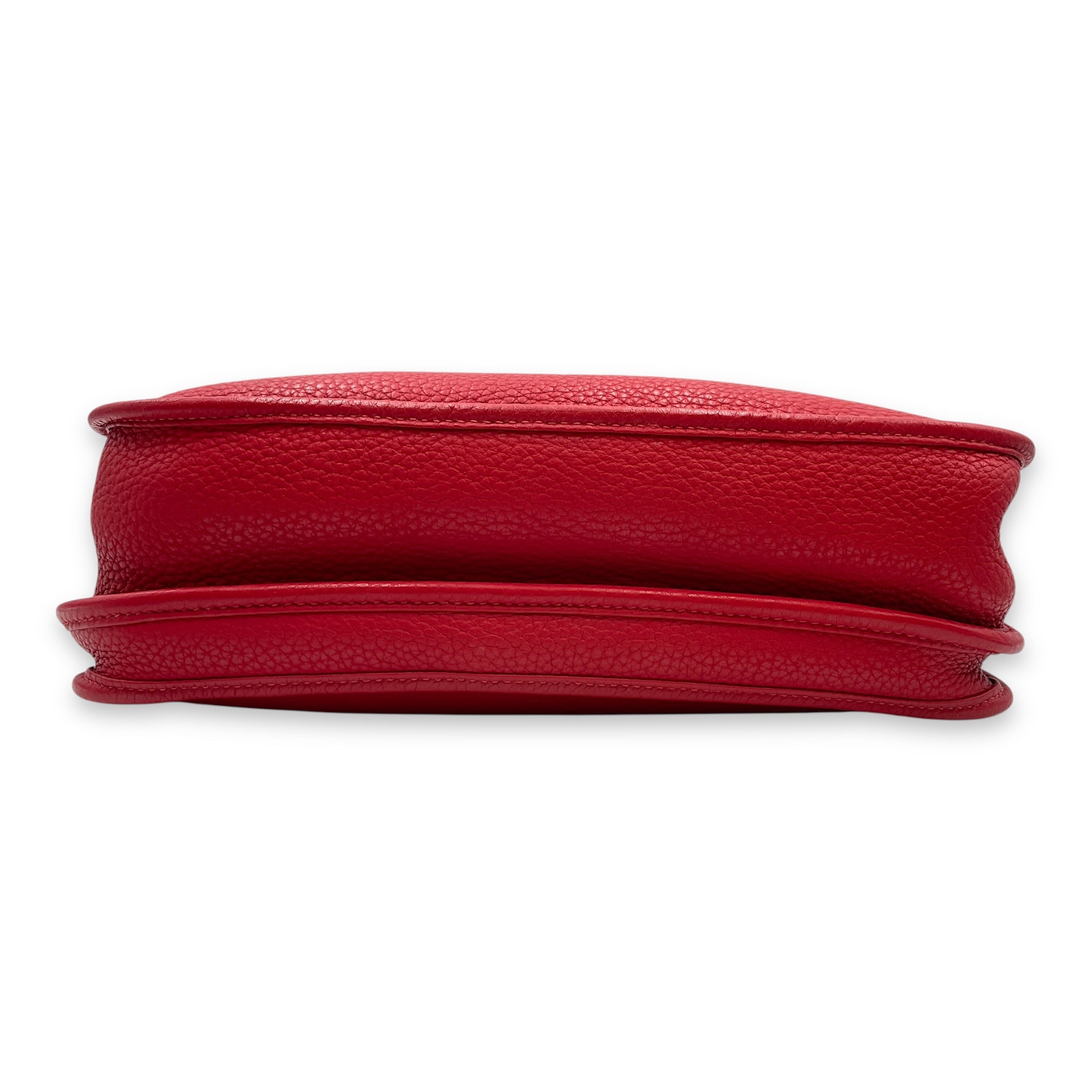 Evelyne III PM Rouge Casaque in Clemence, Palladium hardware