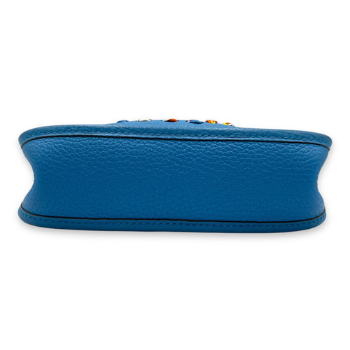 Evelyne Mini Blue Zanzibar in Clemence, Palladium hardware