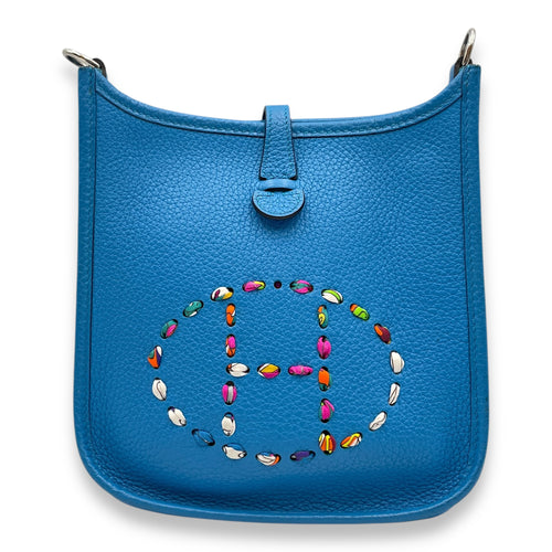 Evelyne Mini Blue Zanzibar in Clemence, Palladium hardware