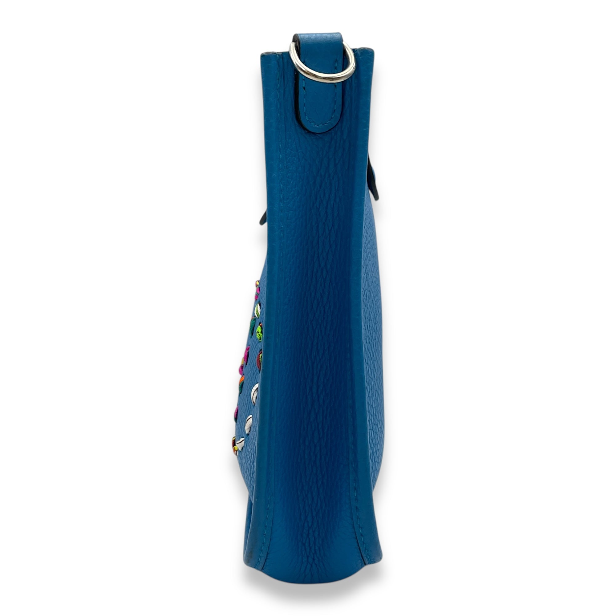 Evelyne Mini Blue Zanzibar in Clemence, Palladium hardware