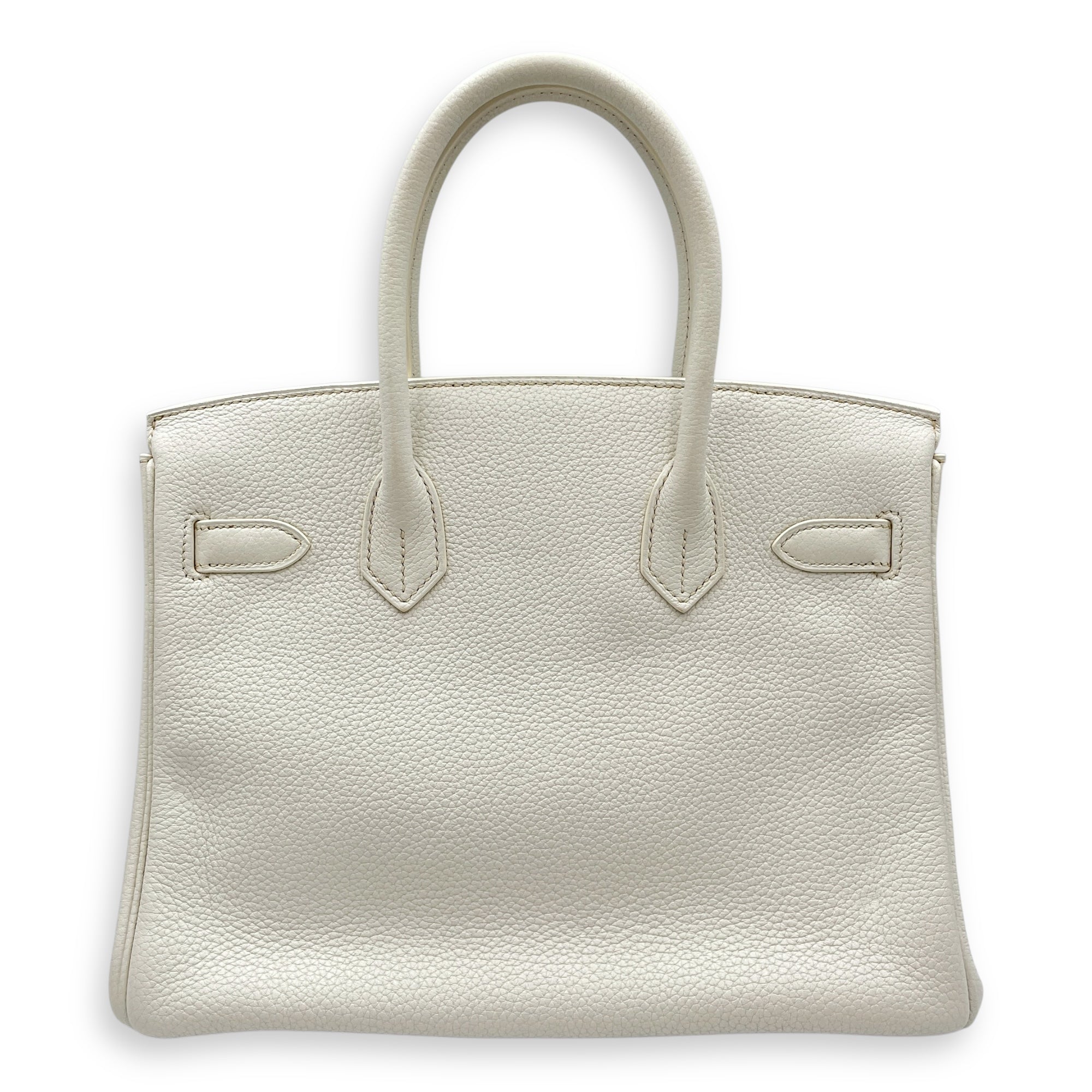 Club Birkin 30 Blanc in Clemence/Lizard, Palladium hardware