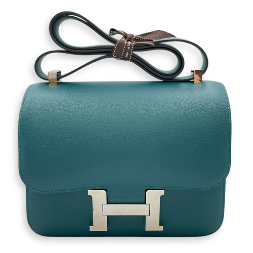 Constance 24 Vert Bosphore in Evercolor Palladium hardware CL2508-15293 1