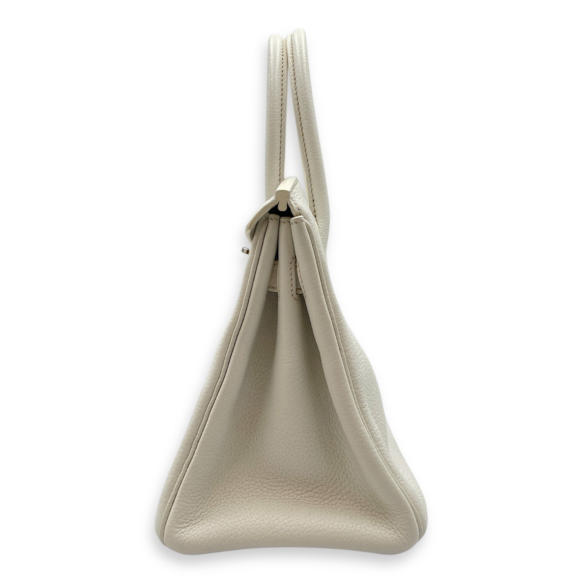 Club Birkin 30 Blanc in Clemence/Lizard, Palladium hardware