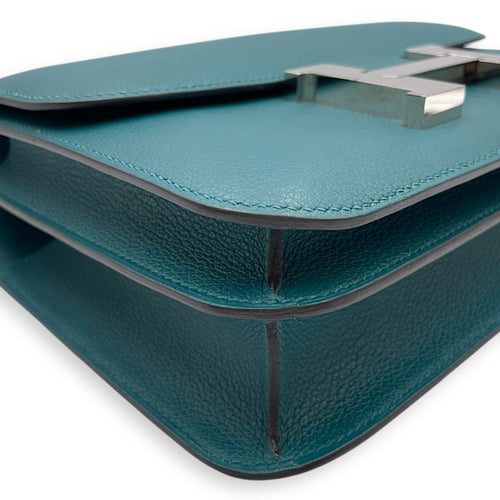 Constance 24 Vert Bosphore in Evercolor Palladium hardware CL2508-15293 7
