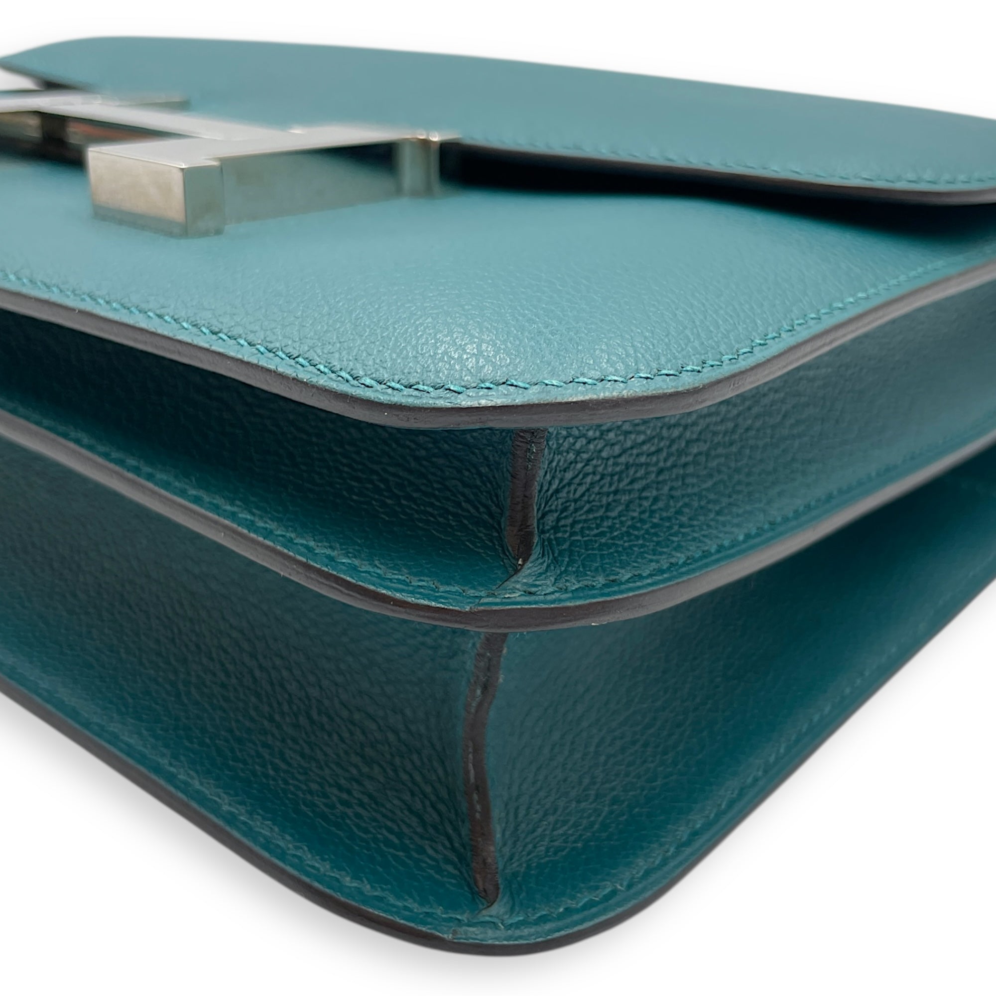 Constance 24 Vert Bosphore in Evercolor Palladium hardware CL2508-15293 8