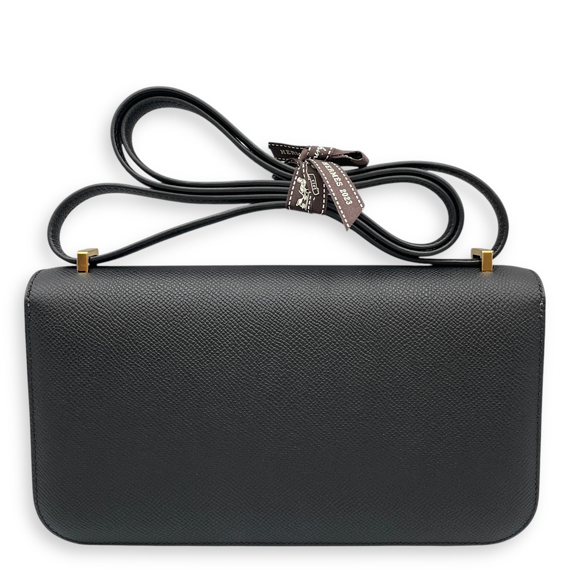 Constance Elan Black in Epsom, Gold hardware