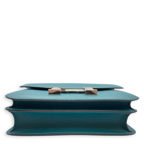 Constance 24 Vert Bosphore in Evercolor Palladium hardware CL2508-15293 5