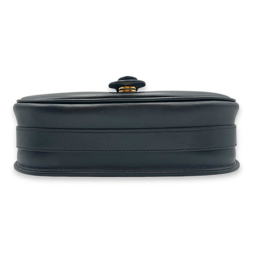 Dior Bobby Medium Black Crossbody Bag in Calfskin, Gold hardware