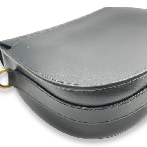 Dior Bobby Medium Black Crossbody Bag in Calfskin, Gold hardware