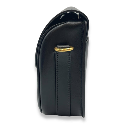 Dior Bobby Medium Black Crossbody Bag in Calfskin, Gold hardware