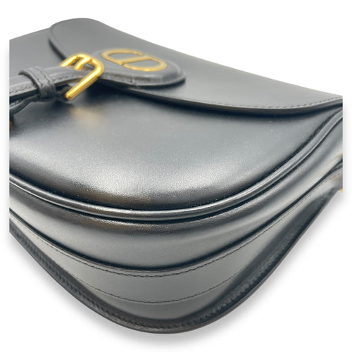 Dior Bobby Medium Black Crossbody Bag in Calfskin, Gold hardware