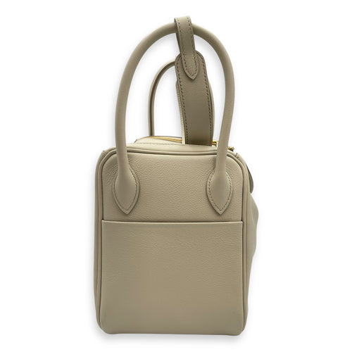 Lindy 26 Beton in Evercolor, Gold hardware