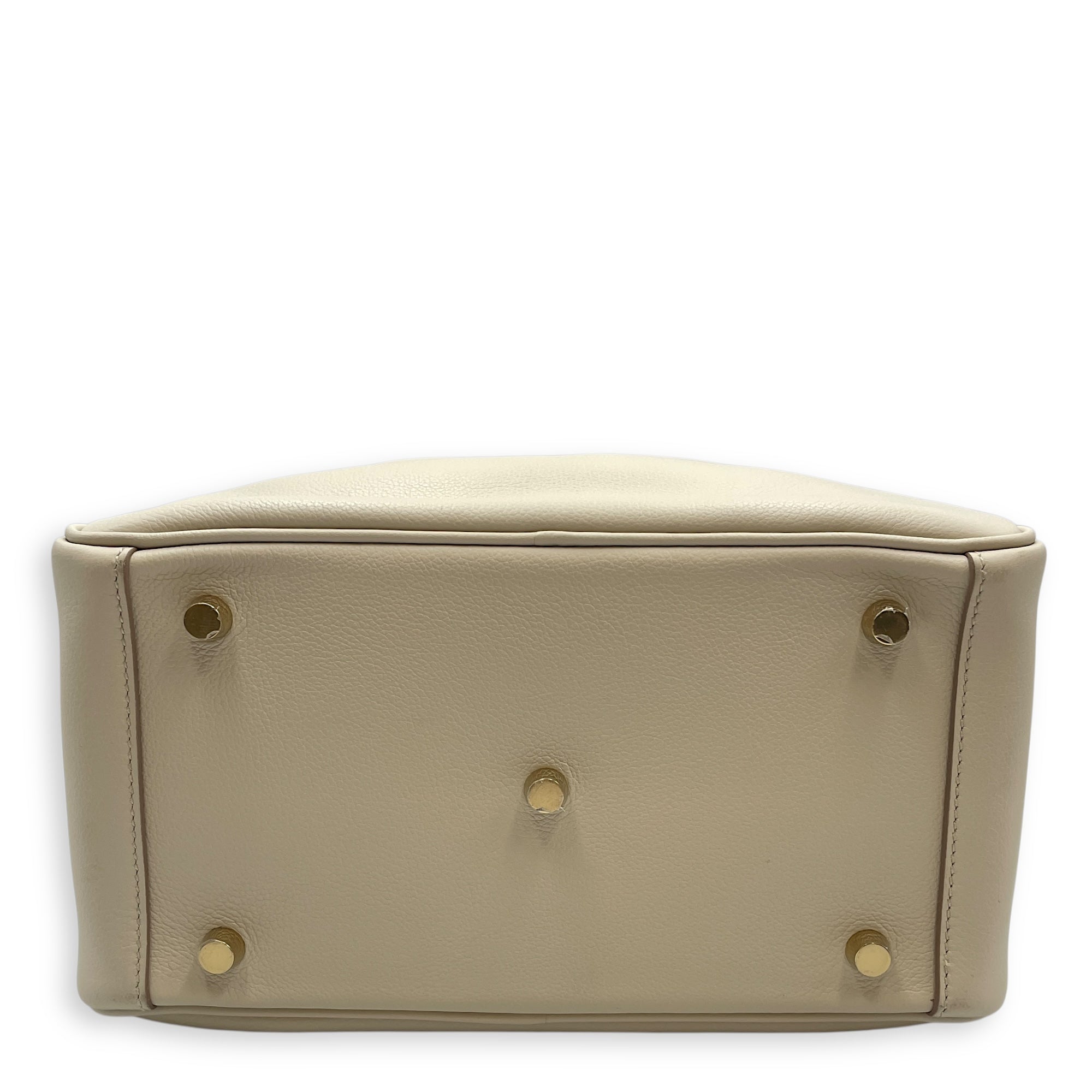 Lindy 26 Beton in Evercolor, Gold hardware
