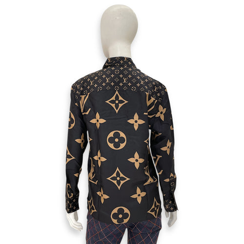 Monogram Logo All Over Long Sleeve Shirt 38 Multi-Color Ready-To-Wear